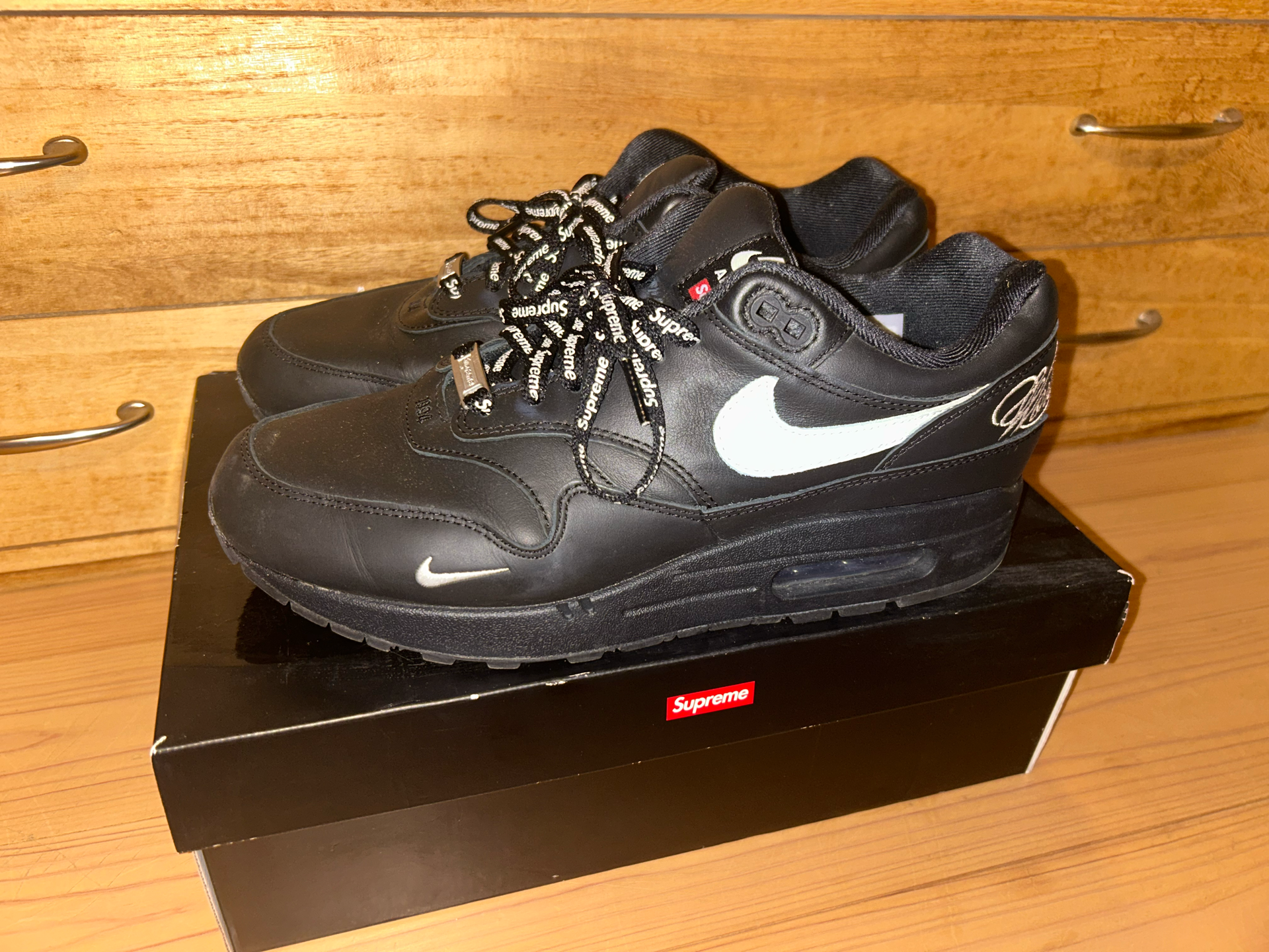 Supreme × Nike Air Max 1 '87 SP "Black" (25SS Week4)