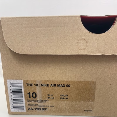 Off-White × Nike Air Max 90 "Black/Black-Cone-White"