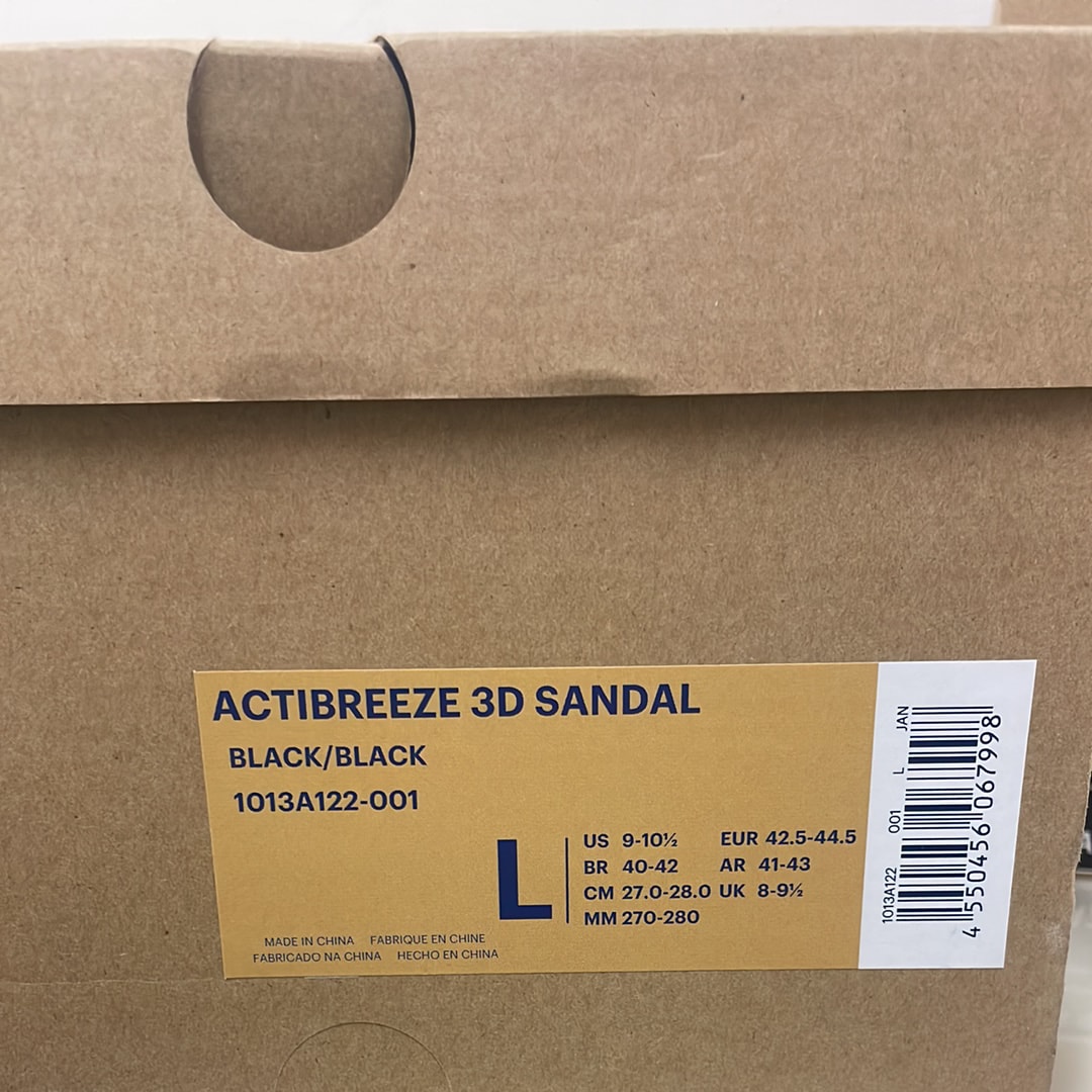 アシックス アクティブリーズ 3D サンダル "ブラック" (2022)