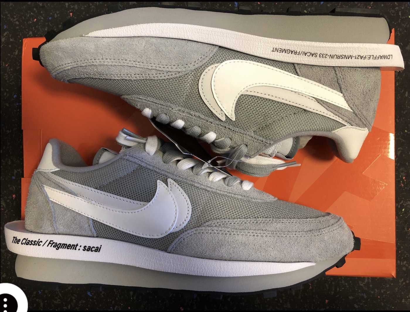 Fragment × sacai × Nike LD Waffle "Light Smoke Grey"