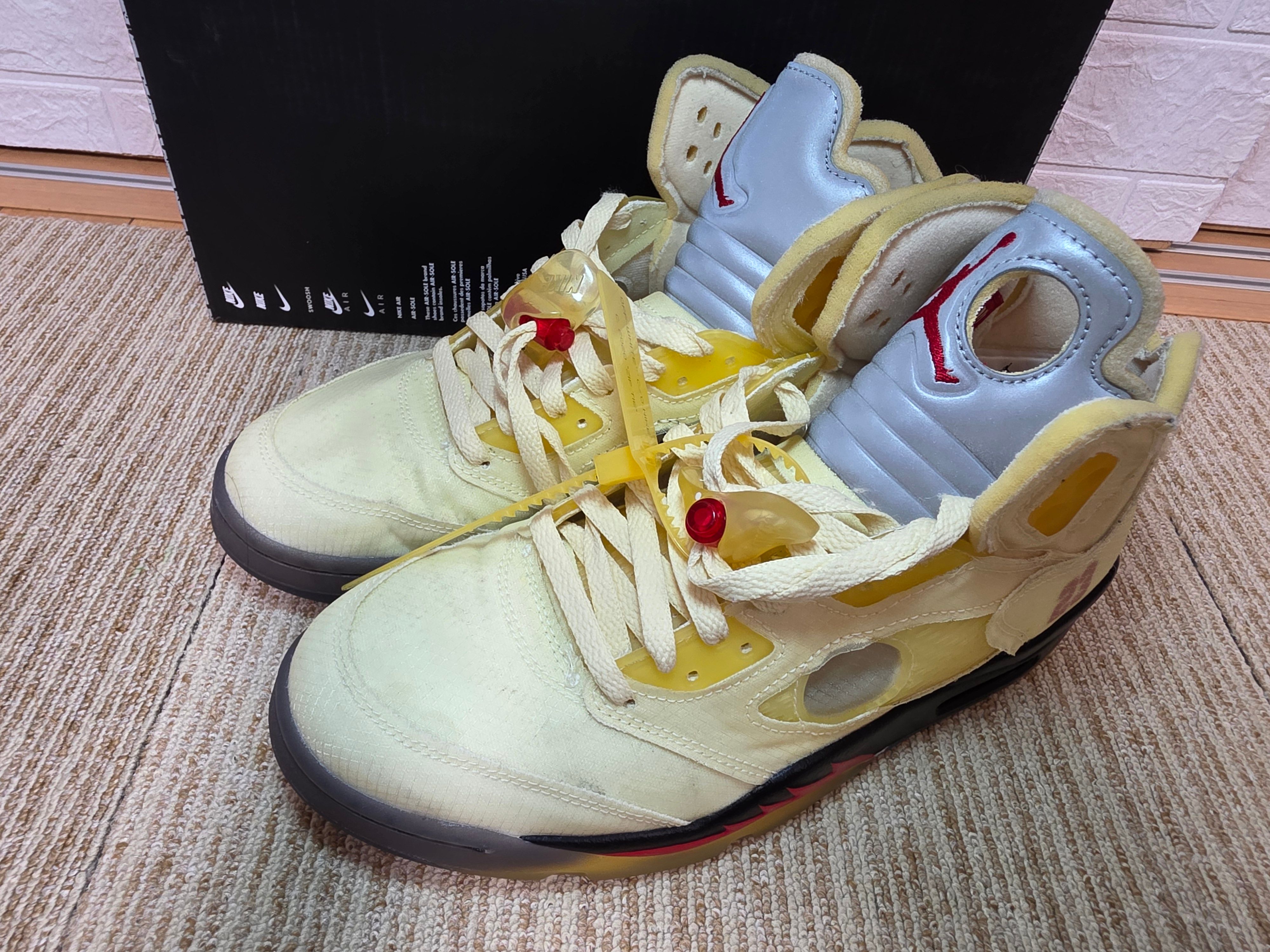 Off-White × Nike Air Jordan 5 "Sail"  