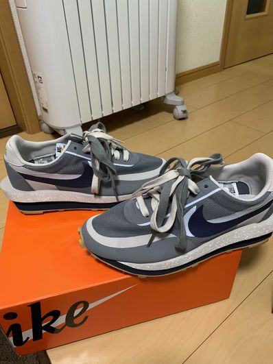 CLOT × Sacai × Nike LD Waffle "Grey Obsidian/Cool Grey"