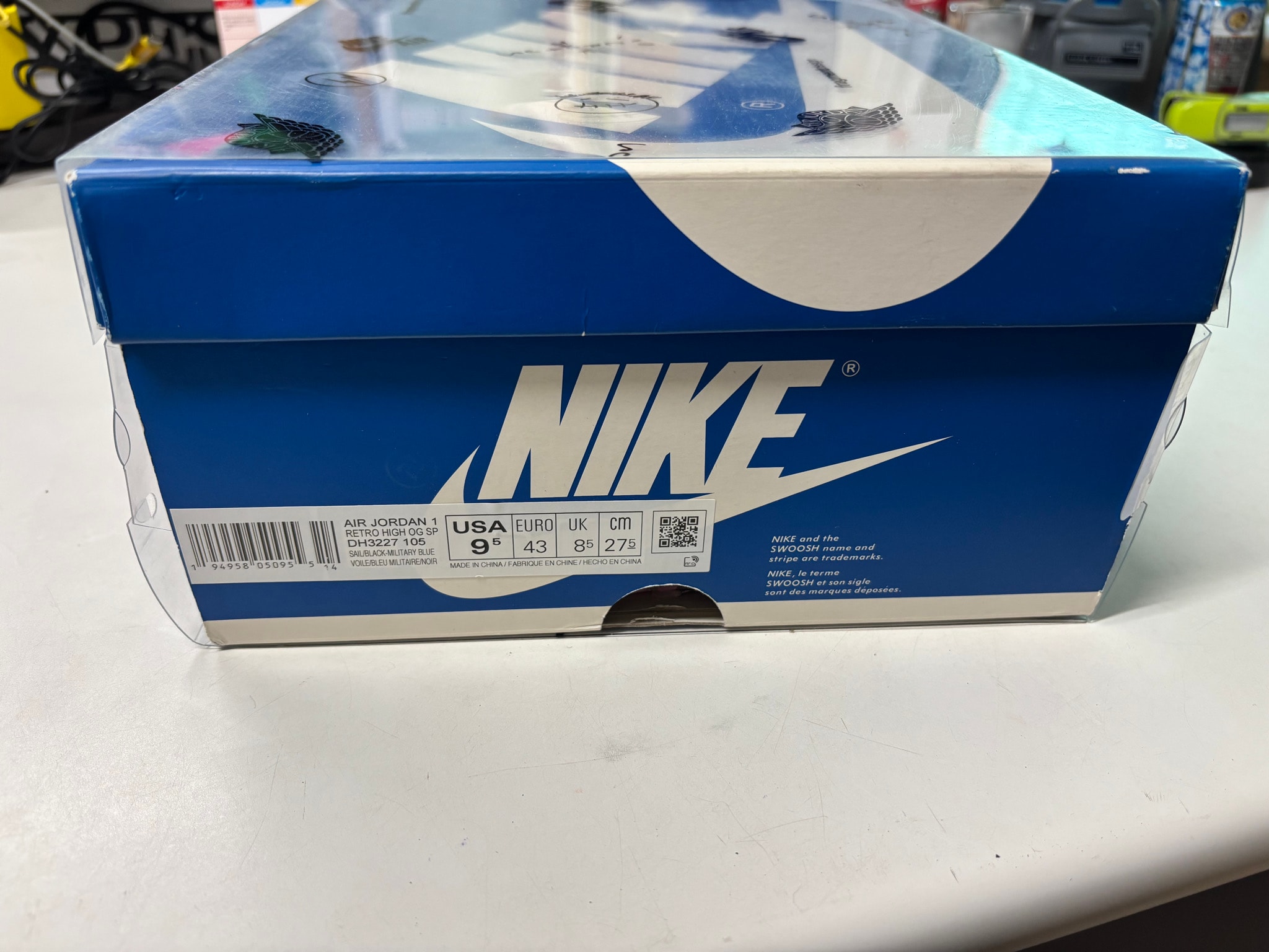 Travis Scott × fragment design × Nike Air Jordan 1 Retro High OG SP "Military Blue"