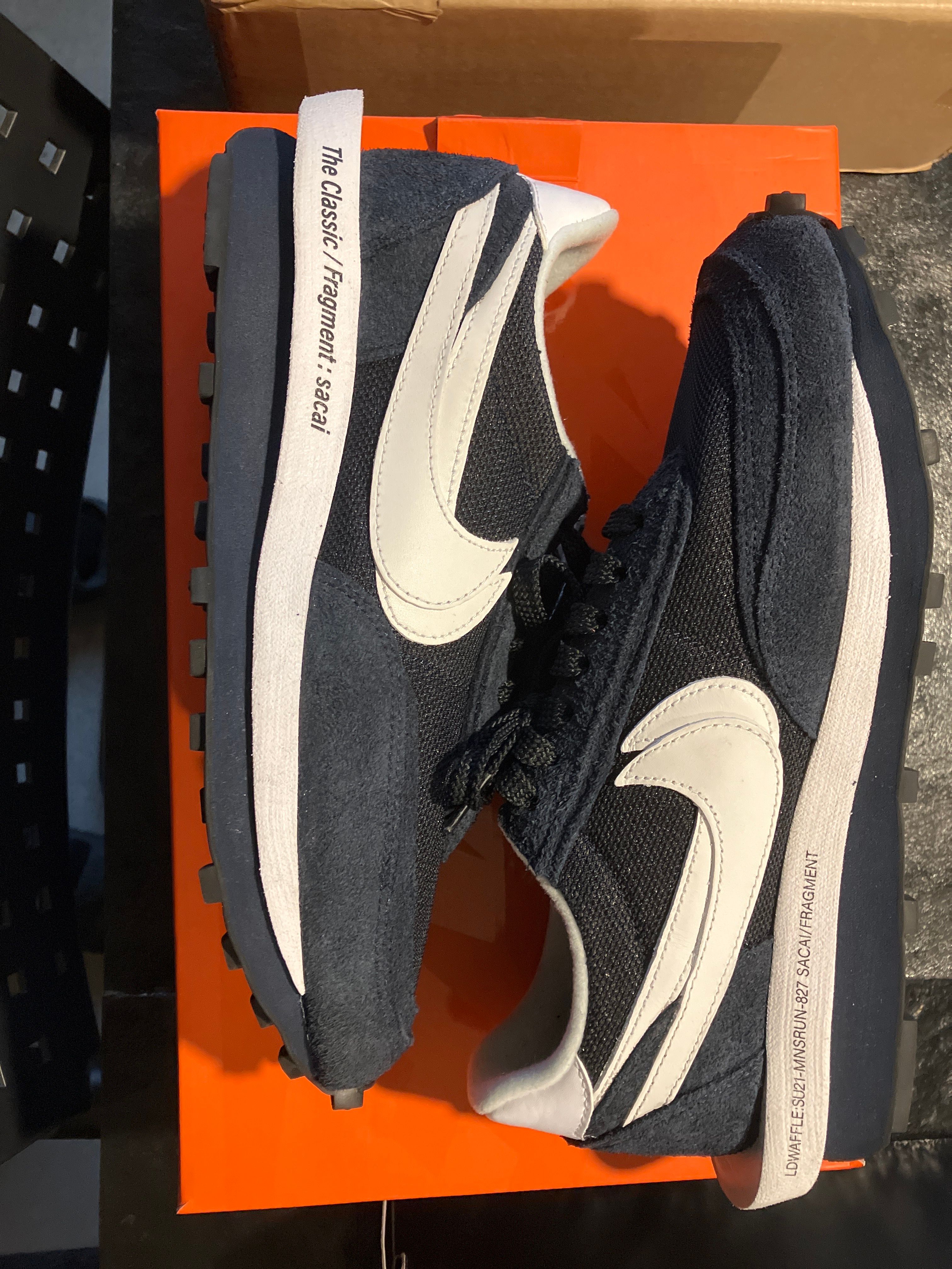 Fragment × sacai × Nike LD Waffle "Blackended Blue"