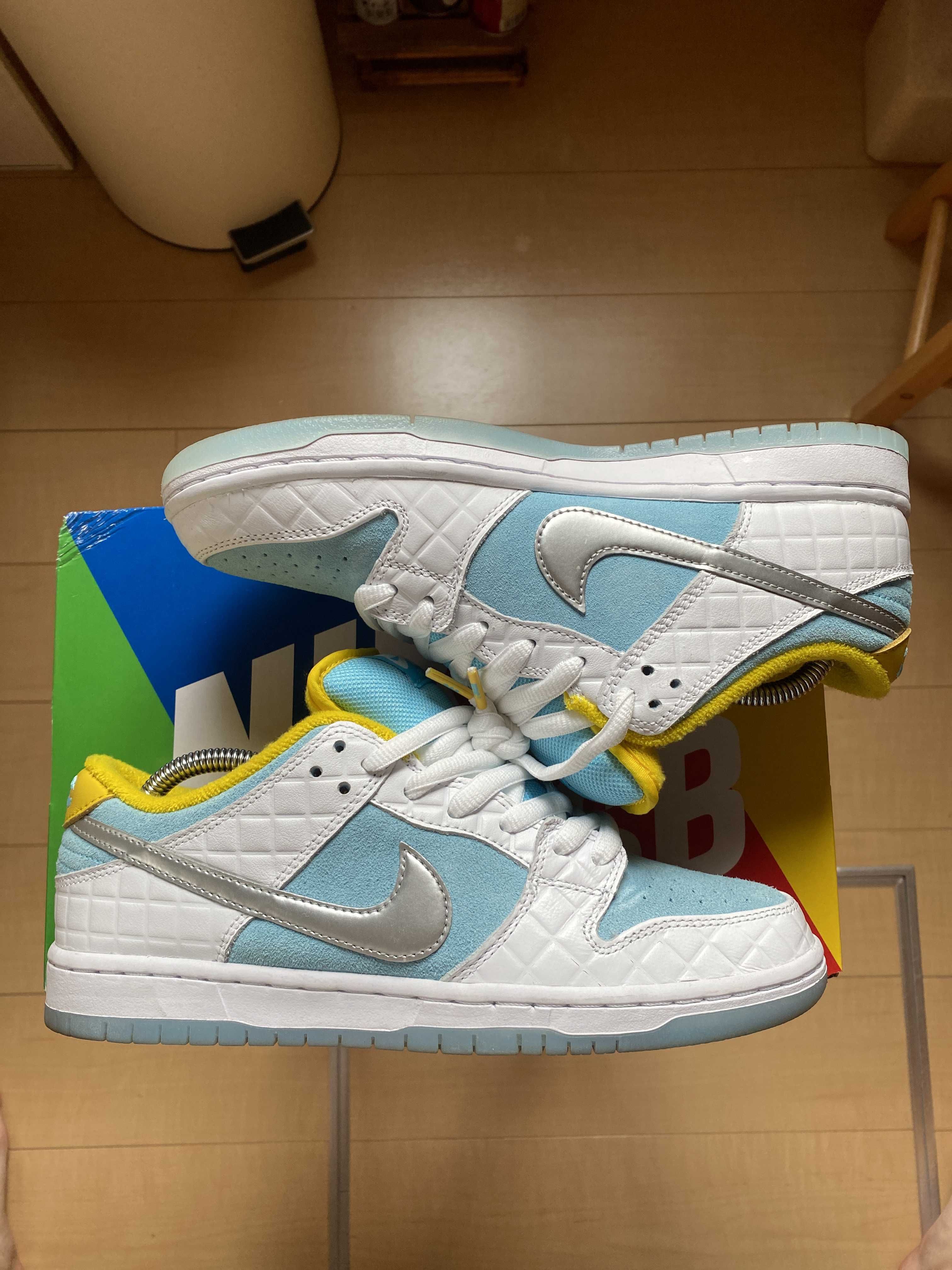 FTC × Nike SB Dunk Low "White/Blue"