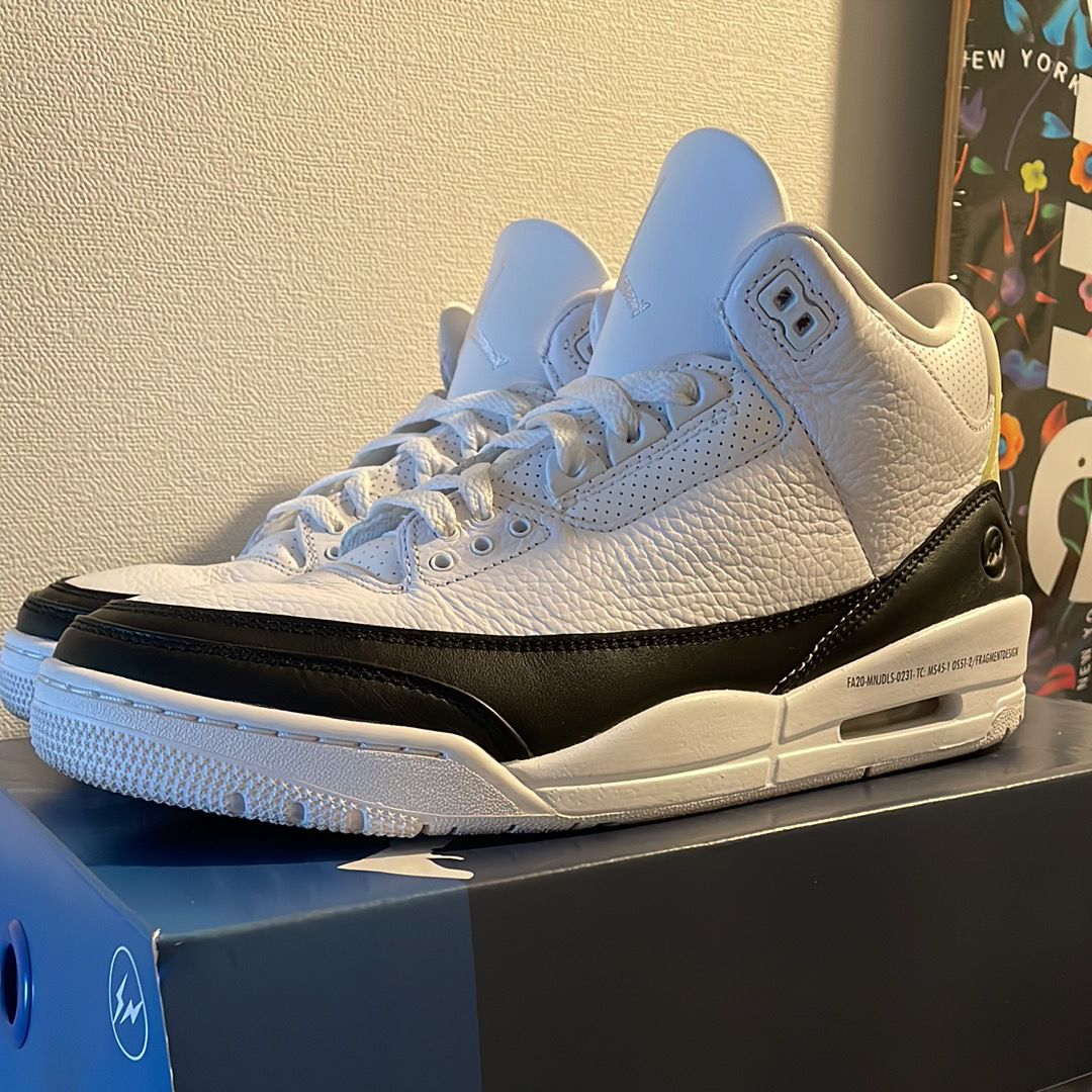 Fragment × Nike Air Jordan 3 "White/Black"
