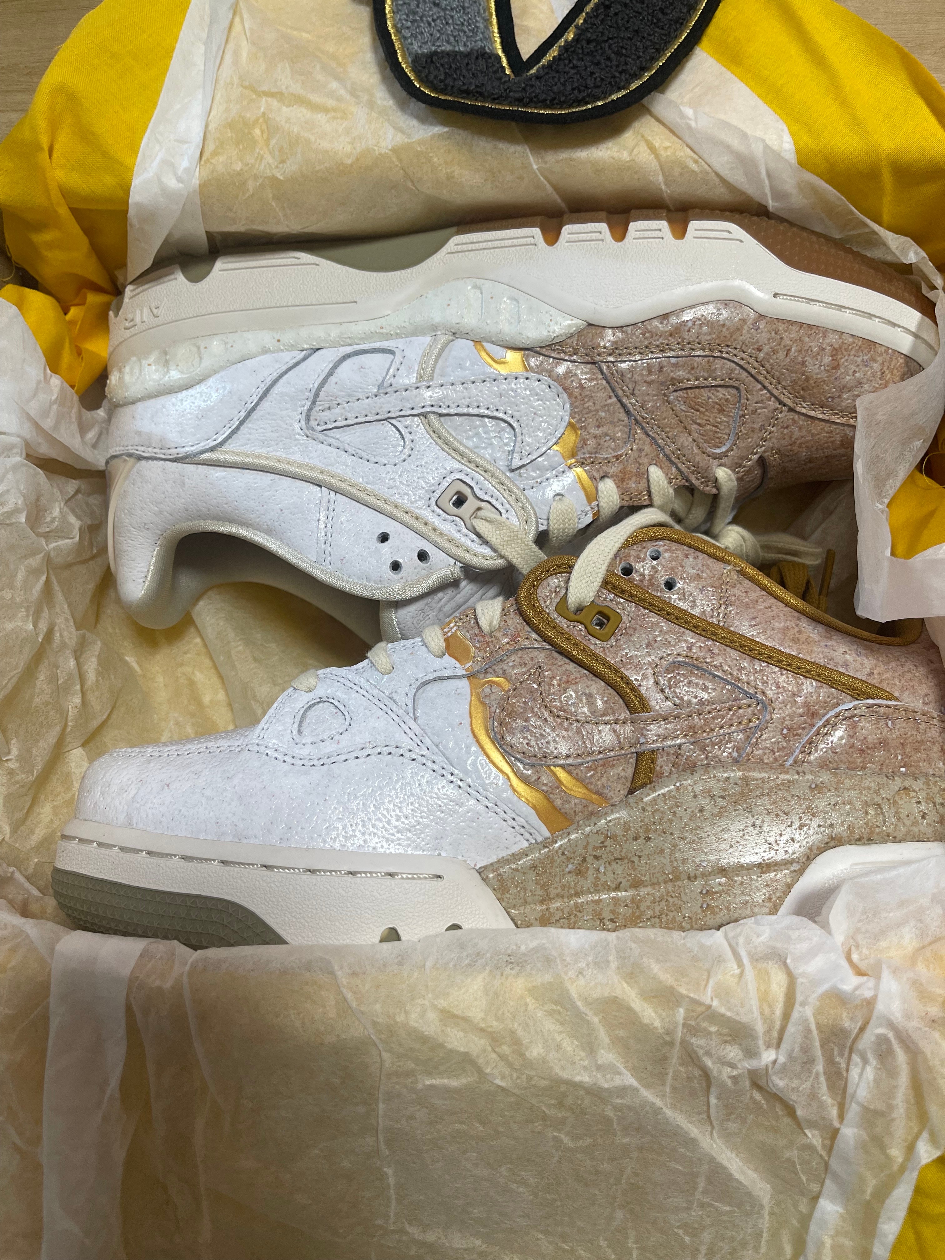 ニゴー × ナイキ エアフォース3 ロー SP "金継ぎ/バンブー" (NIGOヒールロゴ)