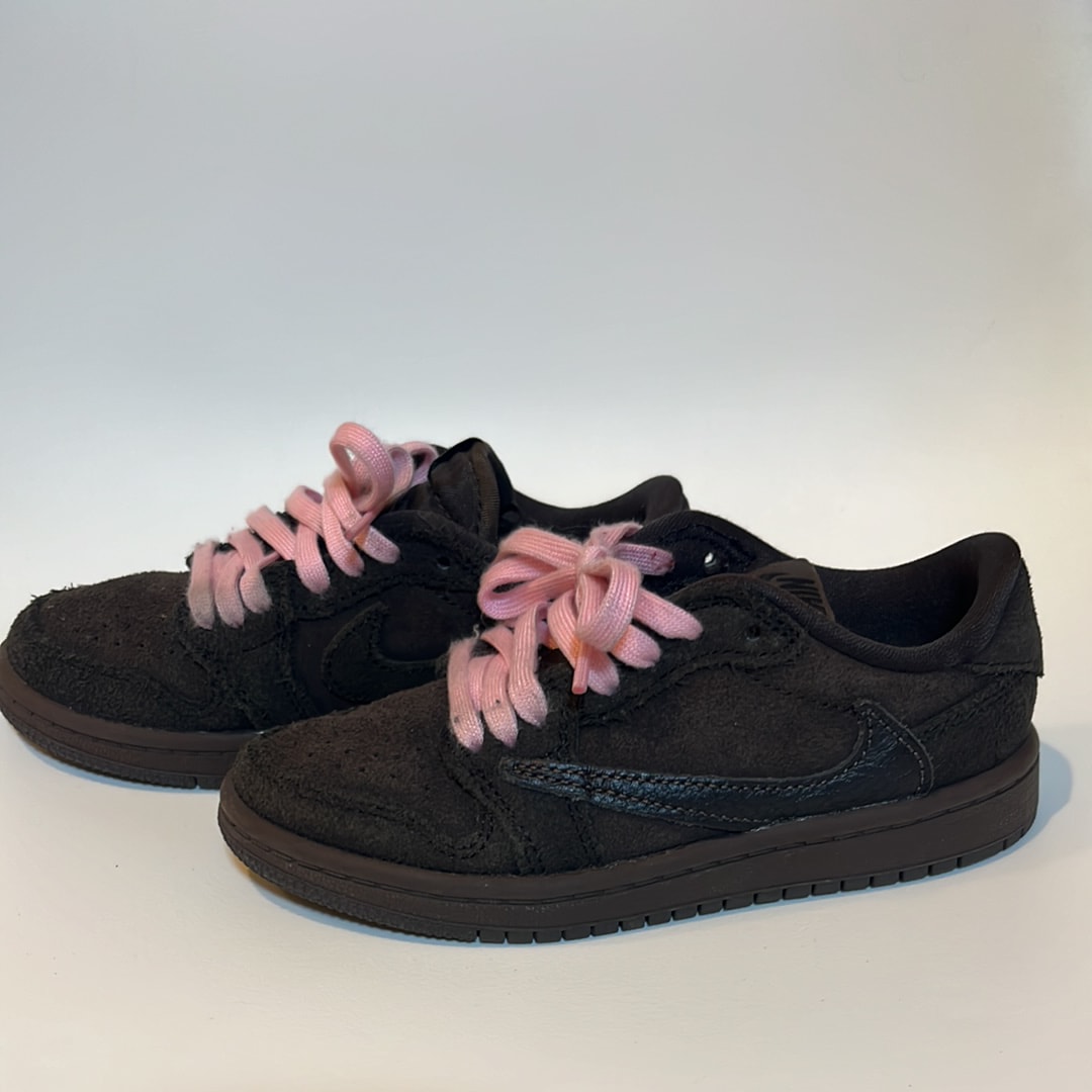 Travis Scott × Nike PS Jordan 1 Low OG SP "Velvet Brown and Dark Mocha"