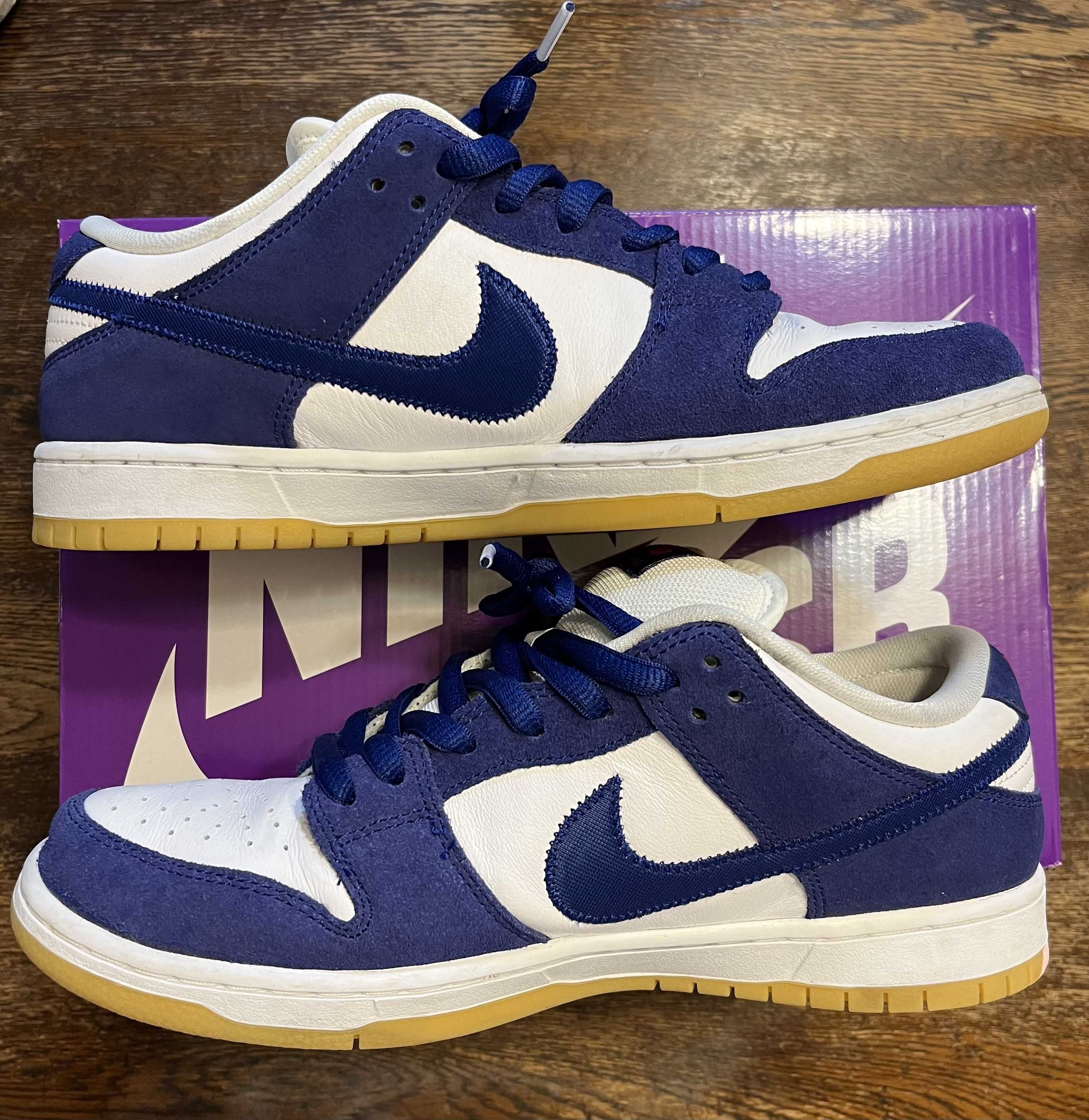 Nike SB Dunk Low "Los Angeles Dodgers/Deep Royal Blue"
