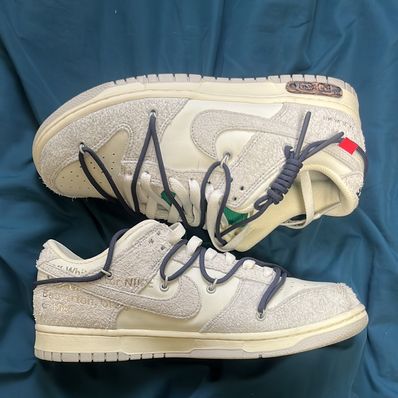 Off-White × Nike Dunk Low "Sail/Neutral Grey/Gridiron"