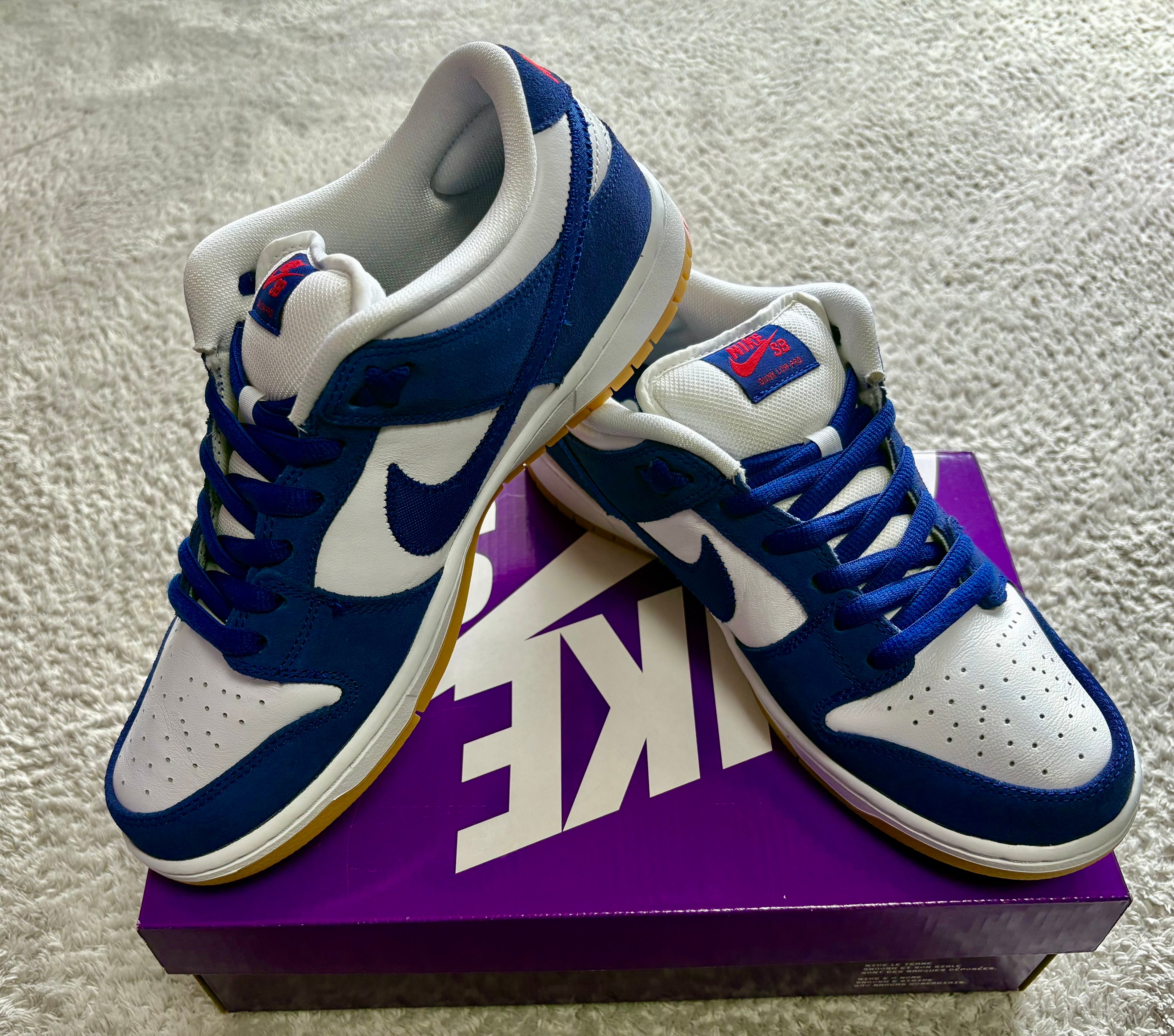 Nike SB Dunk Low "Los Angeles Dodgers/Deep Royal Blue"
