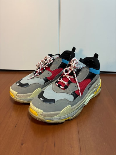 BALENCIAGA Triple S "Red/Blue"