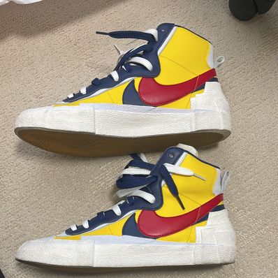 sacai × Nike Blazer Mid "Varsity Maize/Varsity Red"