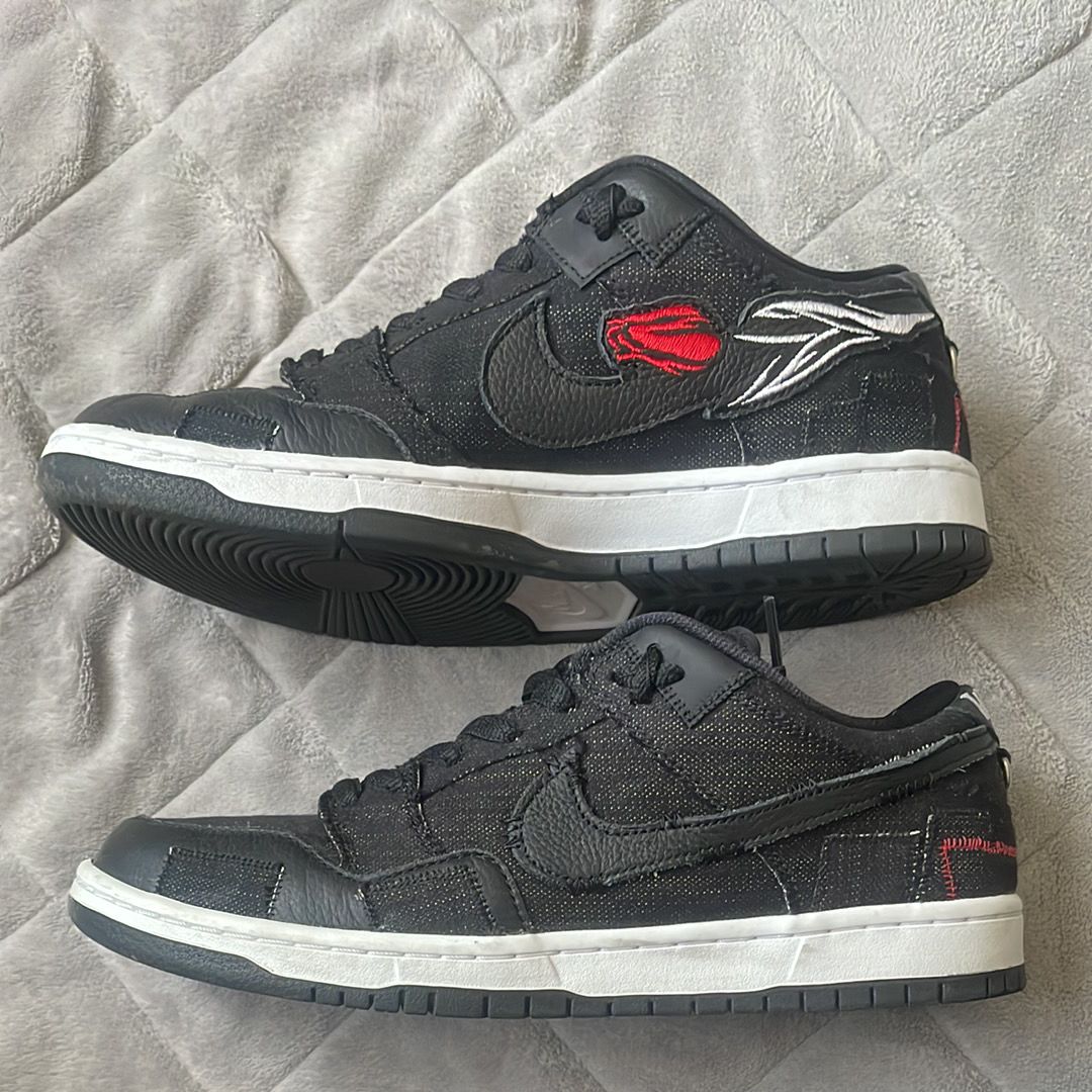 Wasted Youth × Nike SB Dunk Low "Black Denim" / VERDY