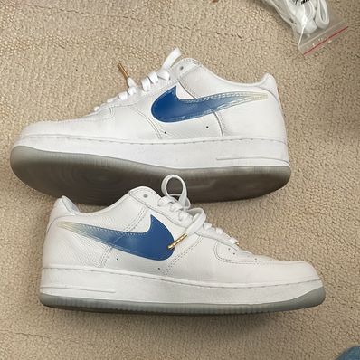 KITH × Nike Air Force 1 Low "White/Rush Blue/White/Brilliant Orange"