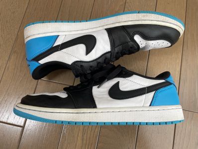 Nike Air Jordan 1 Low OG "Black and Dark Powder Blue/UNC"