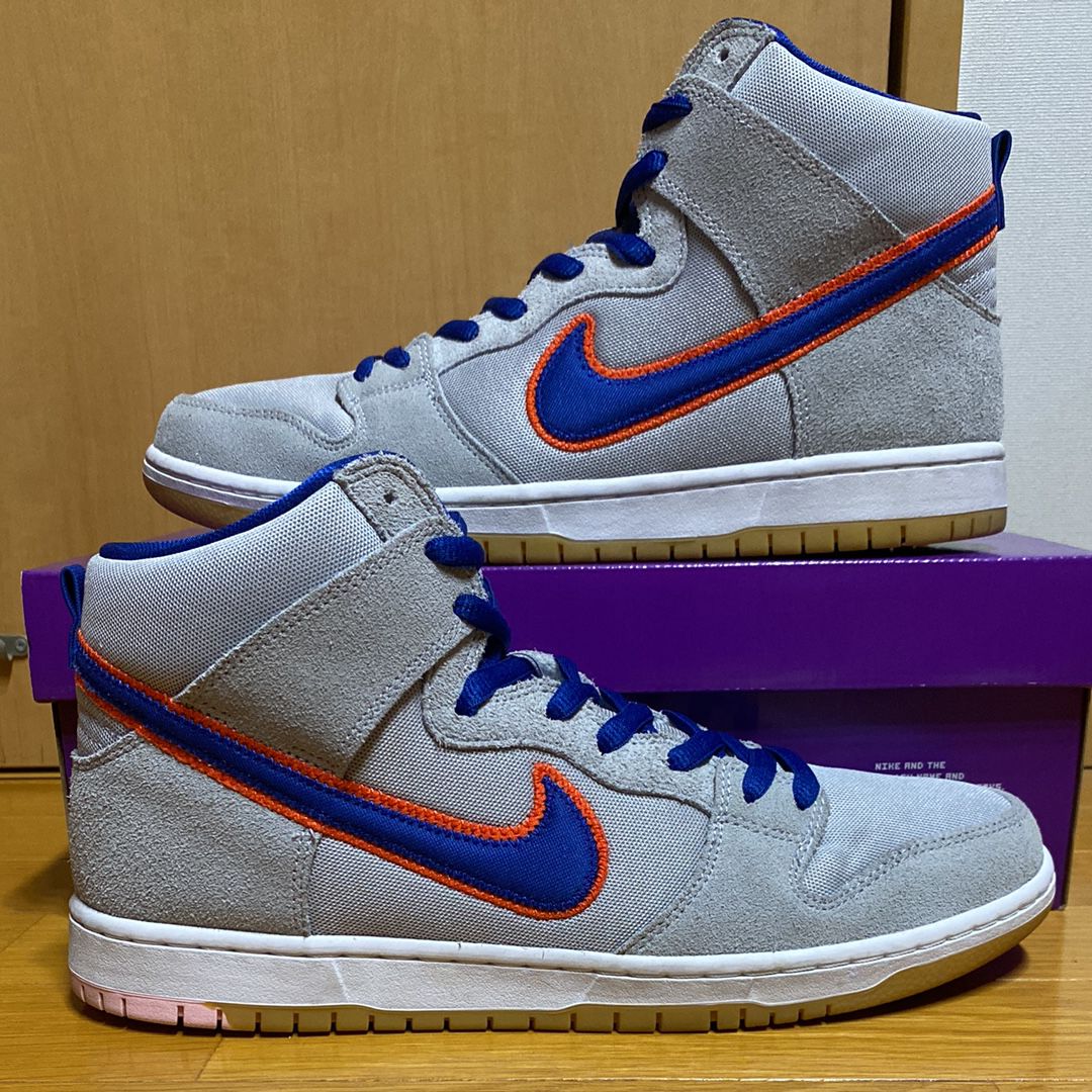 Nike SB Dunk High "Rush Blue and Team Orange/New York Mets"