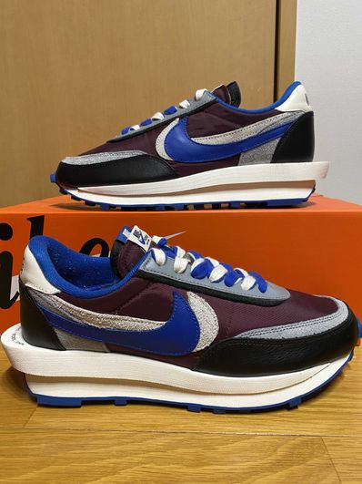 UNDERCOVER × sacai × Nike LD Waffle "Night Maroon/Pale Ivory-Ground Grey-Team Royal"