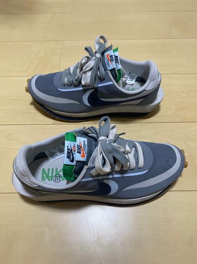 CLOT × Sacai × Nike LD Waffle "Grey Obsidian/Cool Grey"