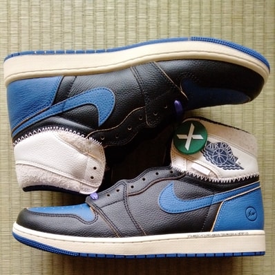 fragment design × UNION × Nike Air Jordan 1 High OG "Sport Royal"