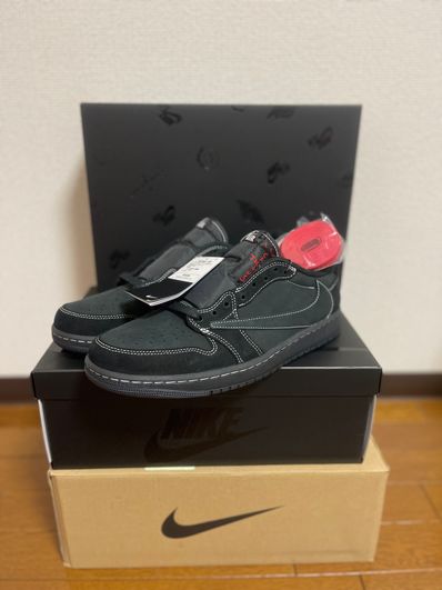 Travis Scott × Nike Air Jordan 1 Low OG SP "Black Phantom"