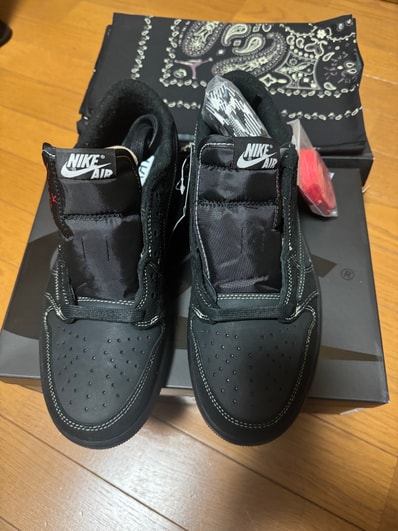 Travis Scott × Nike Air Jordan 1 Low OG SP "Black Phantom"