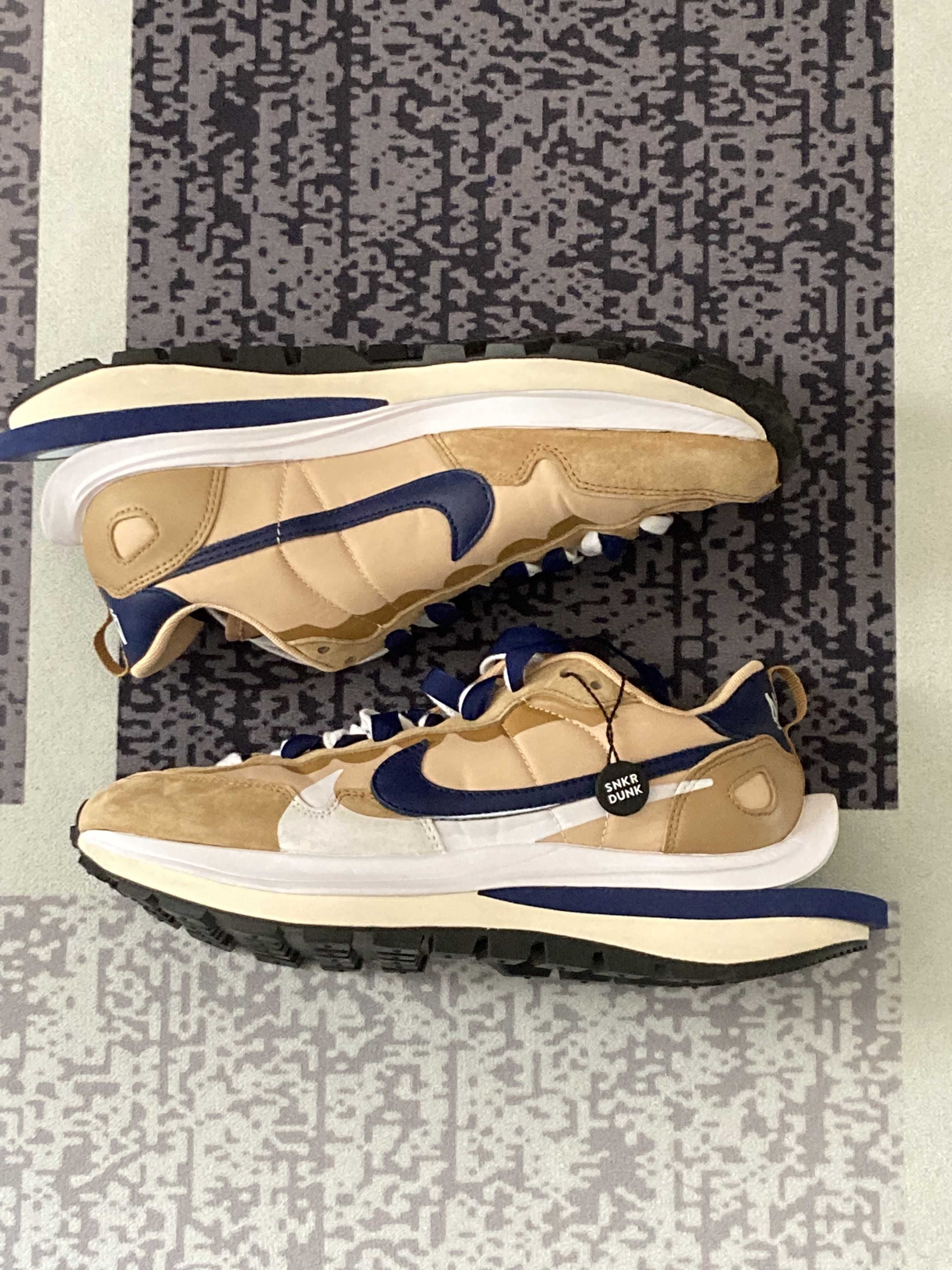 Sacai × Nike Vapor Waffle "Sesame And Blue Void"