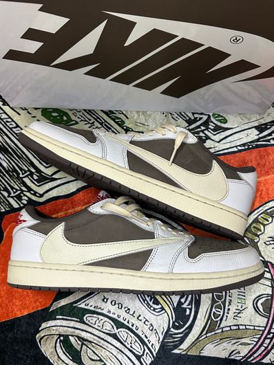 Travis Scott × Nike Air Jordan 1 Low OG SP "Reverse Mocha/Sail and Ridgerock"
