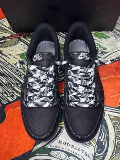 Travis Scott × Nike Air Jordan 1 Low OG SP "Black Phantom"
