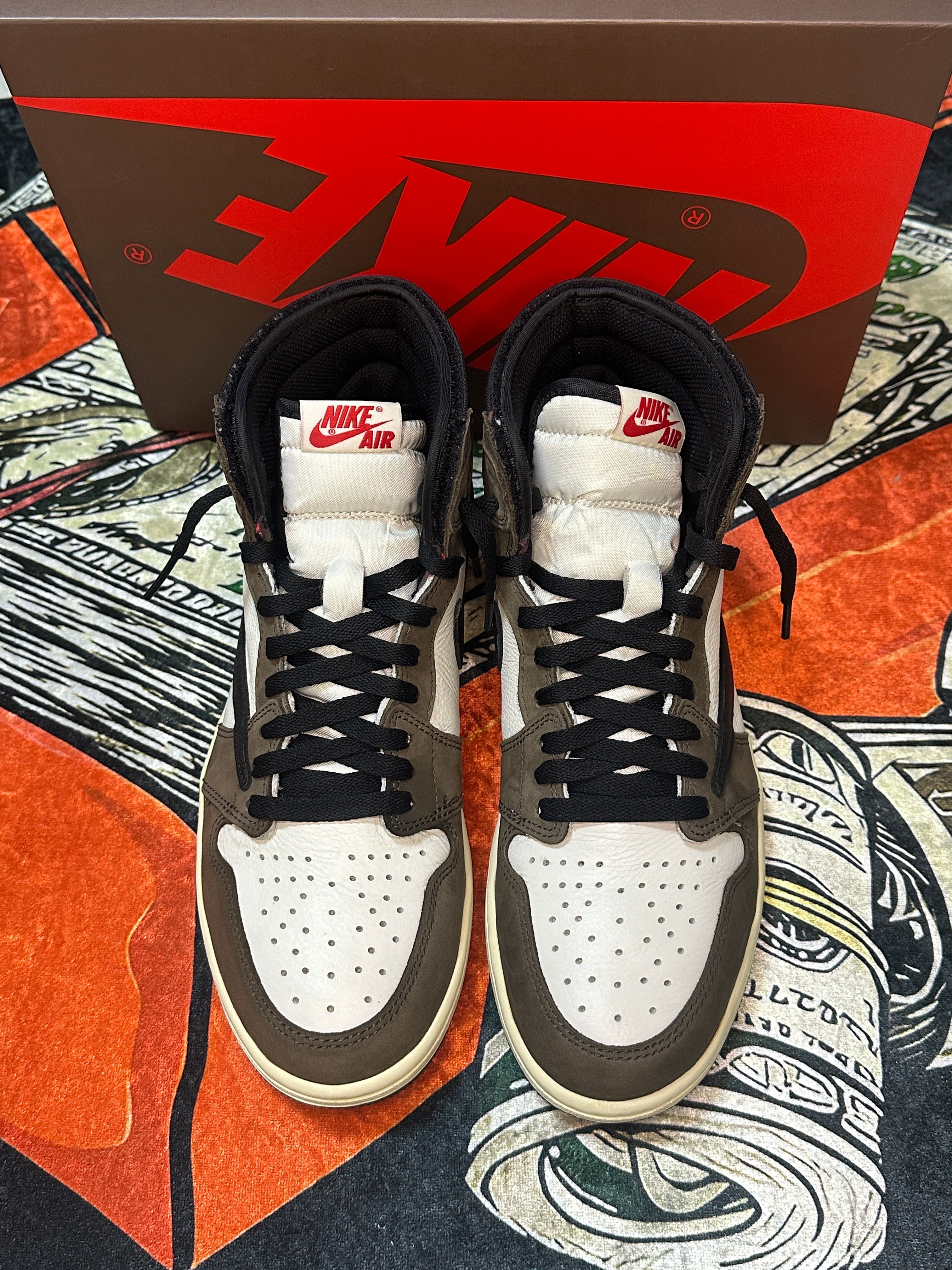 Travis Scott × Nike Air Jordan 1 Retro High OG TS SP "Sail/Dark Mocha"