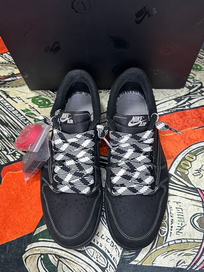 Travis Scott × Nike Air Jordan 1 Low OG SP "Black Phantom"