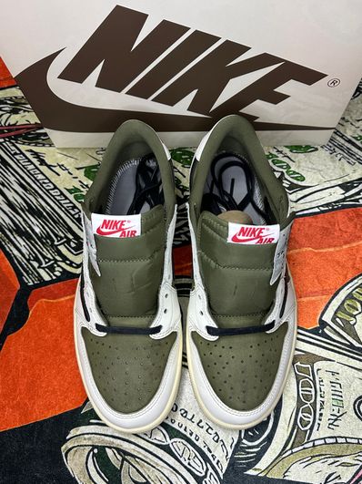 Travis Scott × Nike Air Jordan 1 Low OG SP "Reverse Olive"