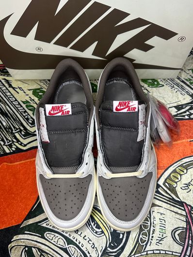 Travis Scott × Nike Air Jordan 1 Low OG SP "Reverse Mocha/Sail and Ridgerock"