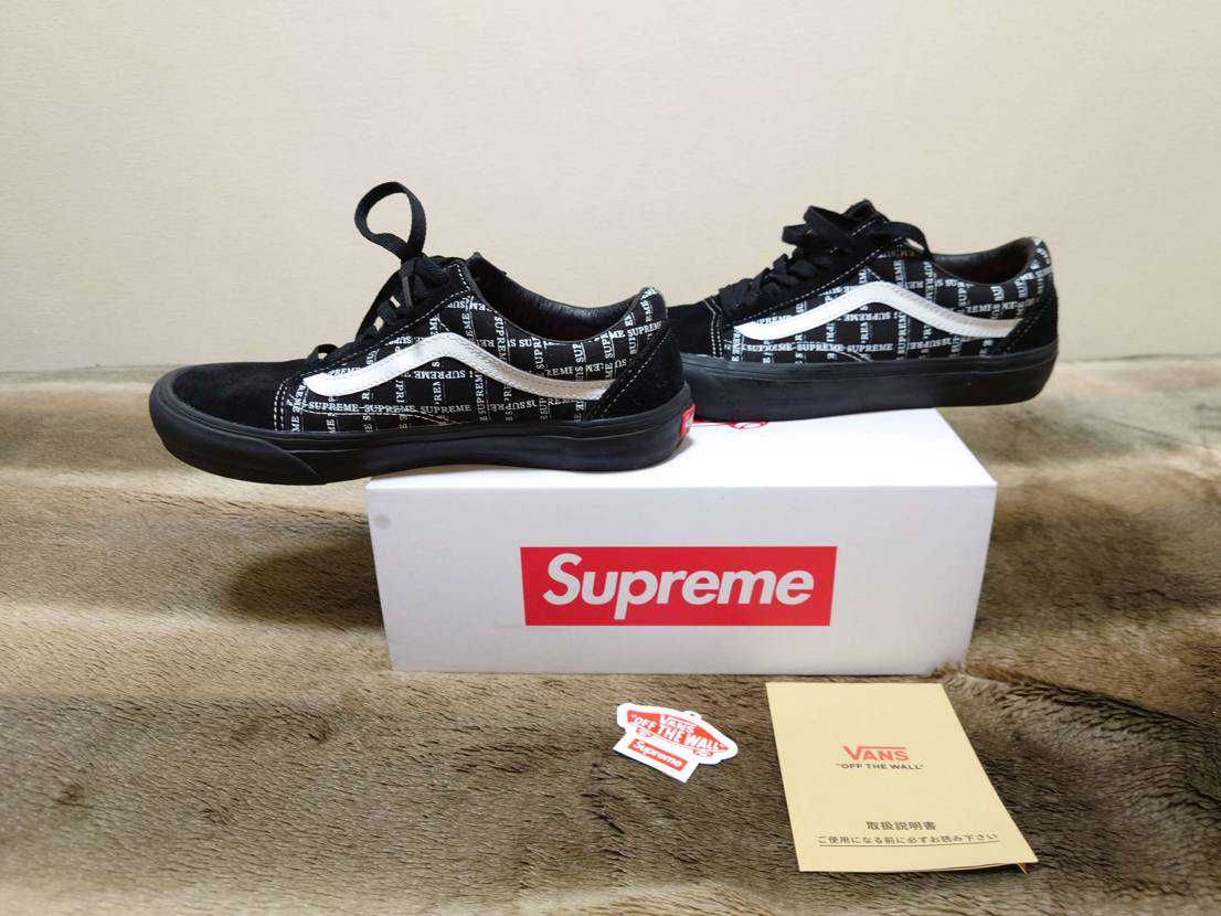 Supreme × Vans Old Skool "Black"