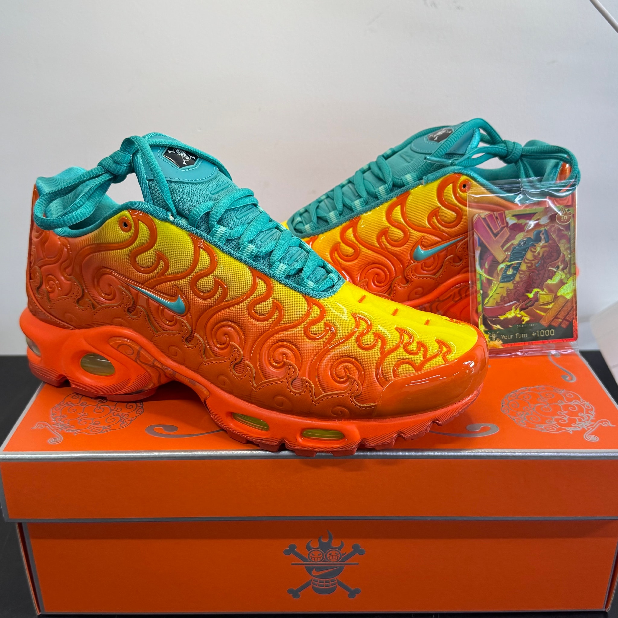 One Piece × Nike Air Max Plus "Devil Fruits/Mera Mera"