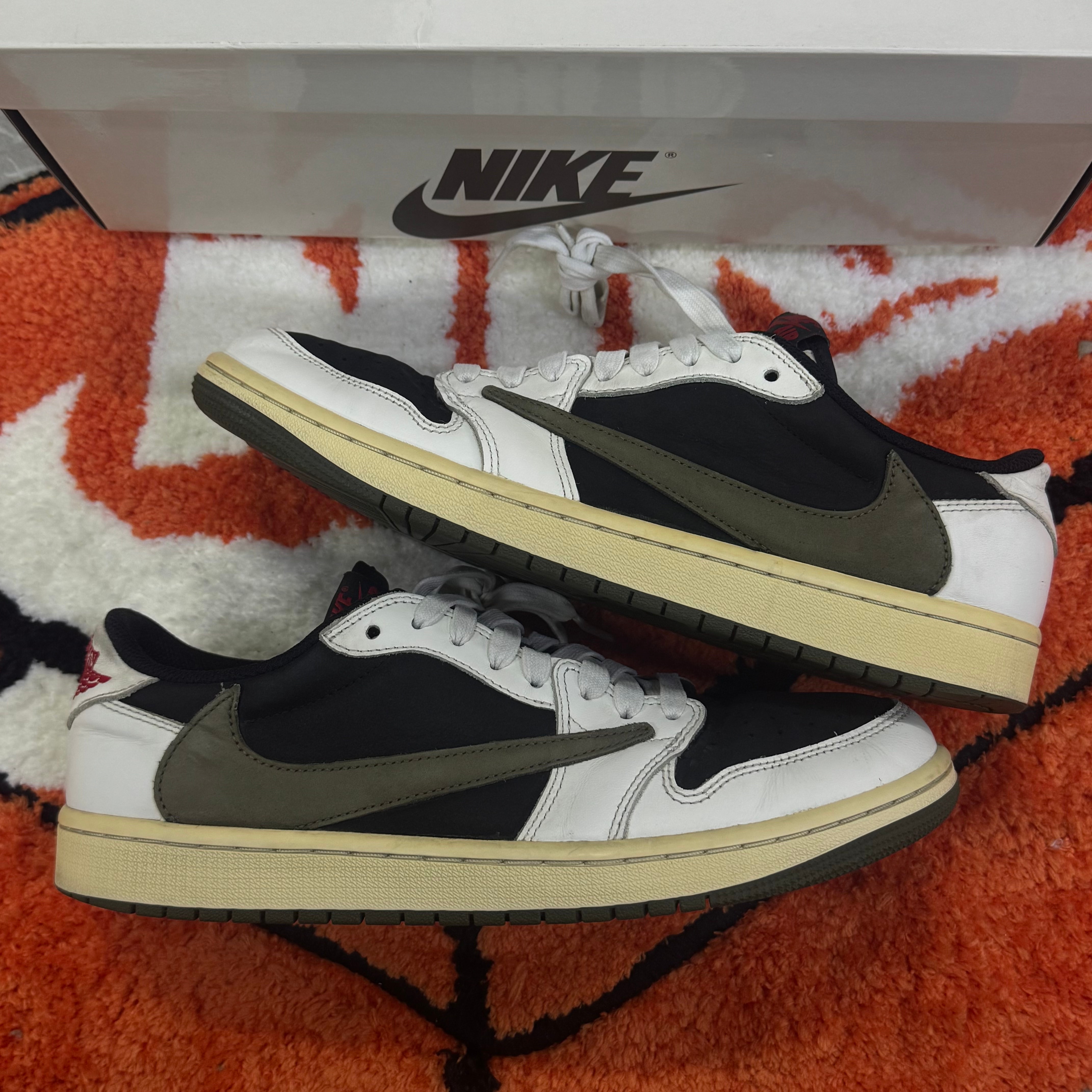 Travis Scott × Nike Women's Air Jordan 1 Low OG "Medium Olive"