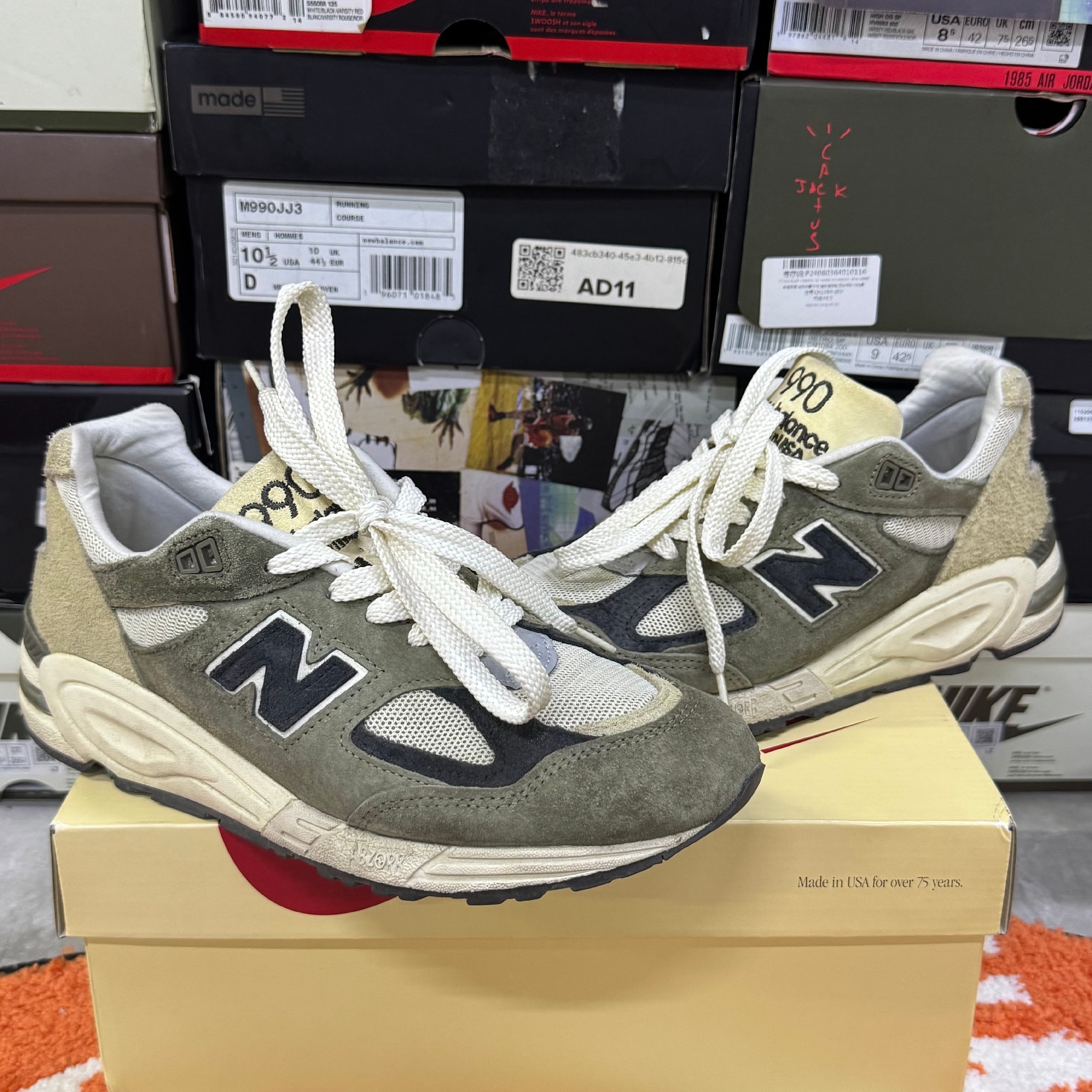 B (目立った傷や汚れなし)】ニューバランス 990V2 