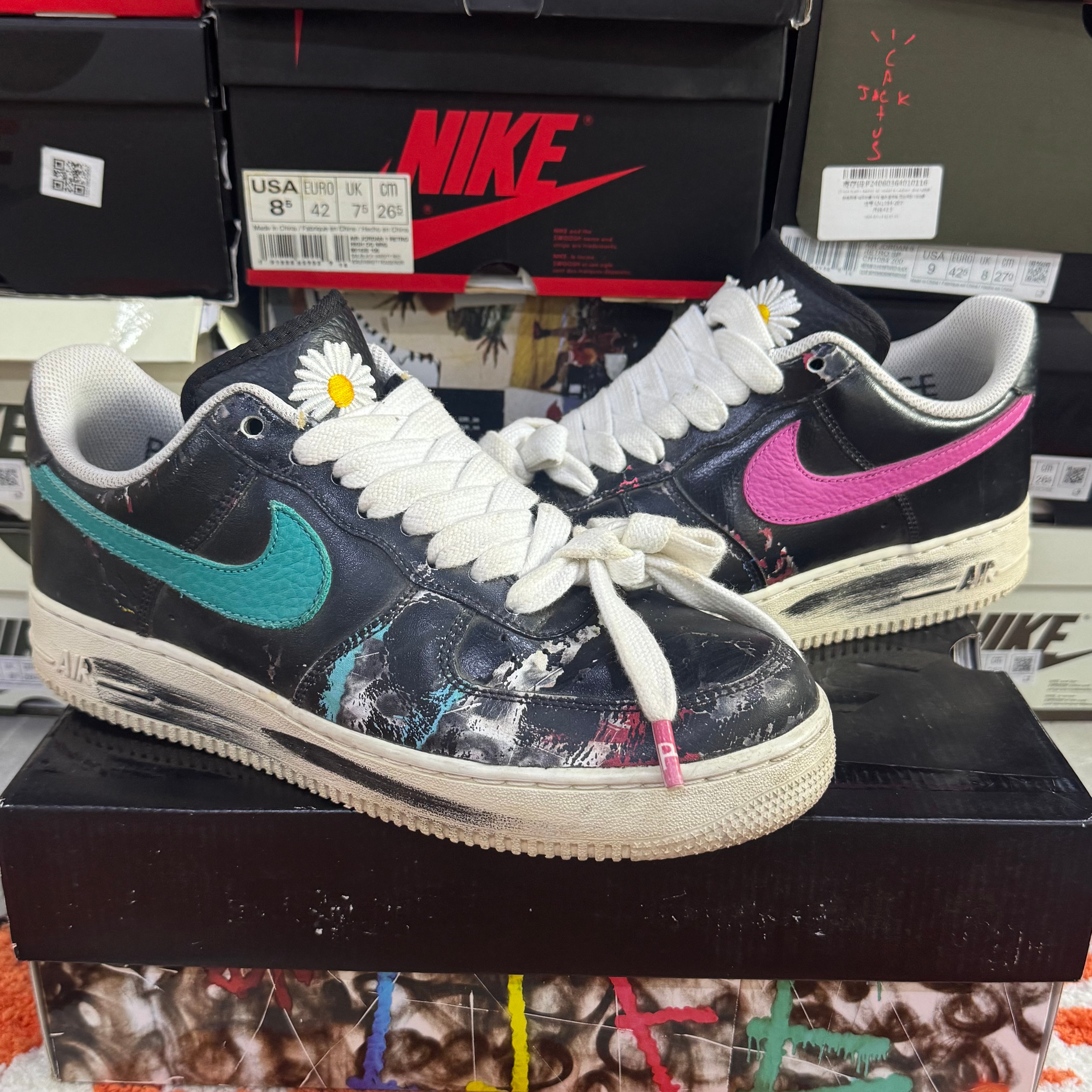 PEACEMINUSONE × Nike Air Force 1 Low '07 Para-Noise 3.0 "Black and Multi-Color" / G-DRAGON