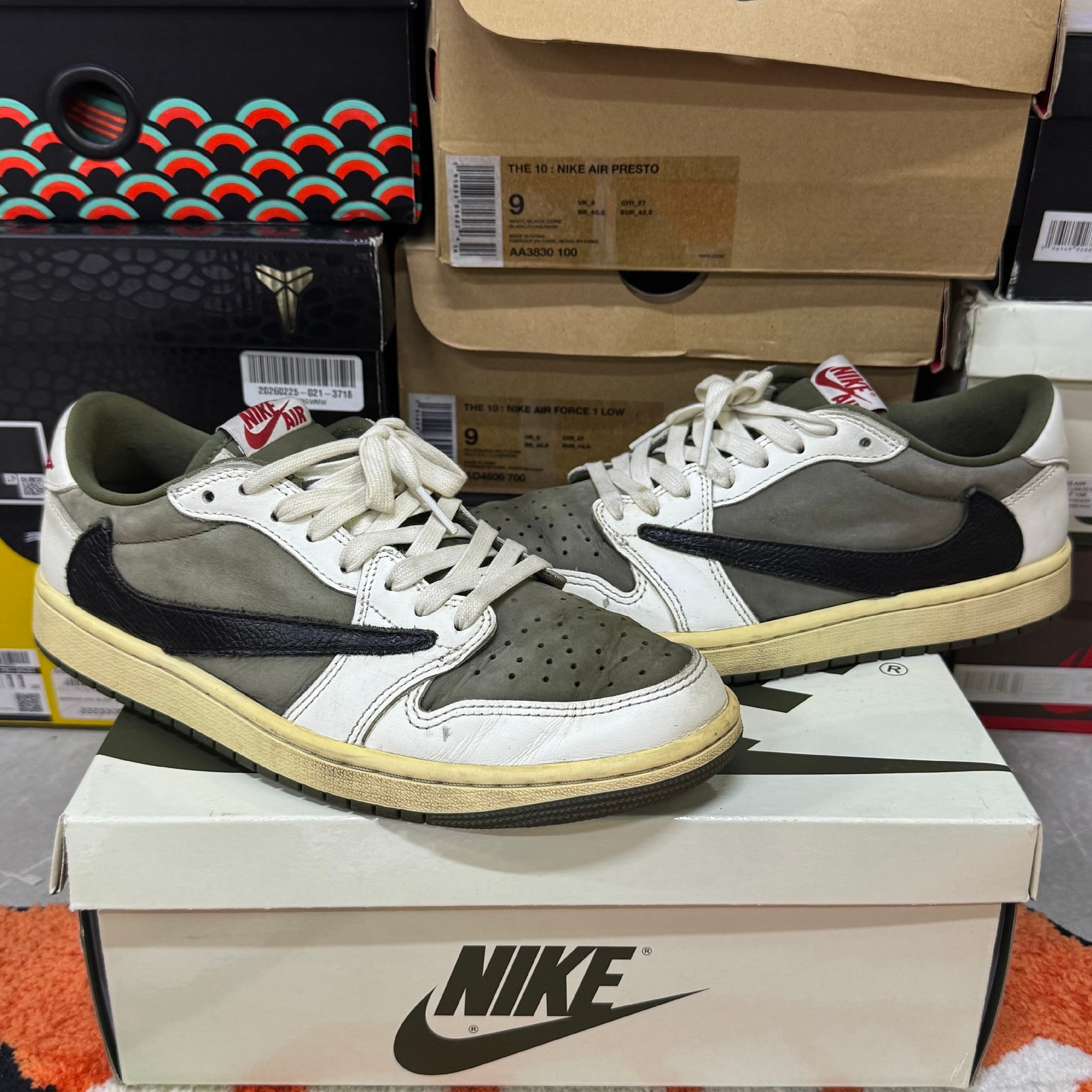 Travis Scott × Nike Air Jordan 1 Low OG SP "Reverse Olive"