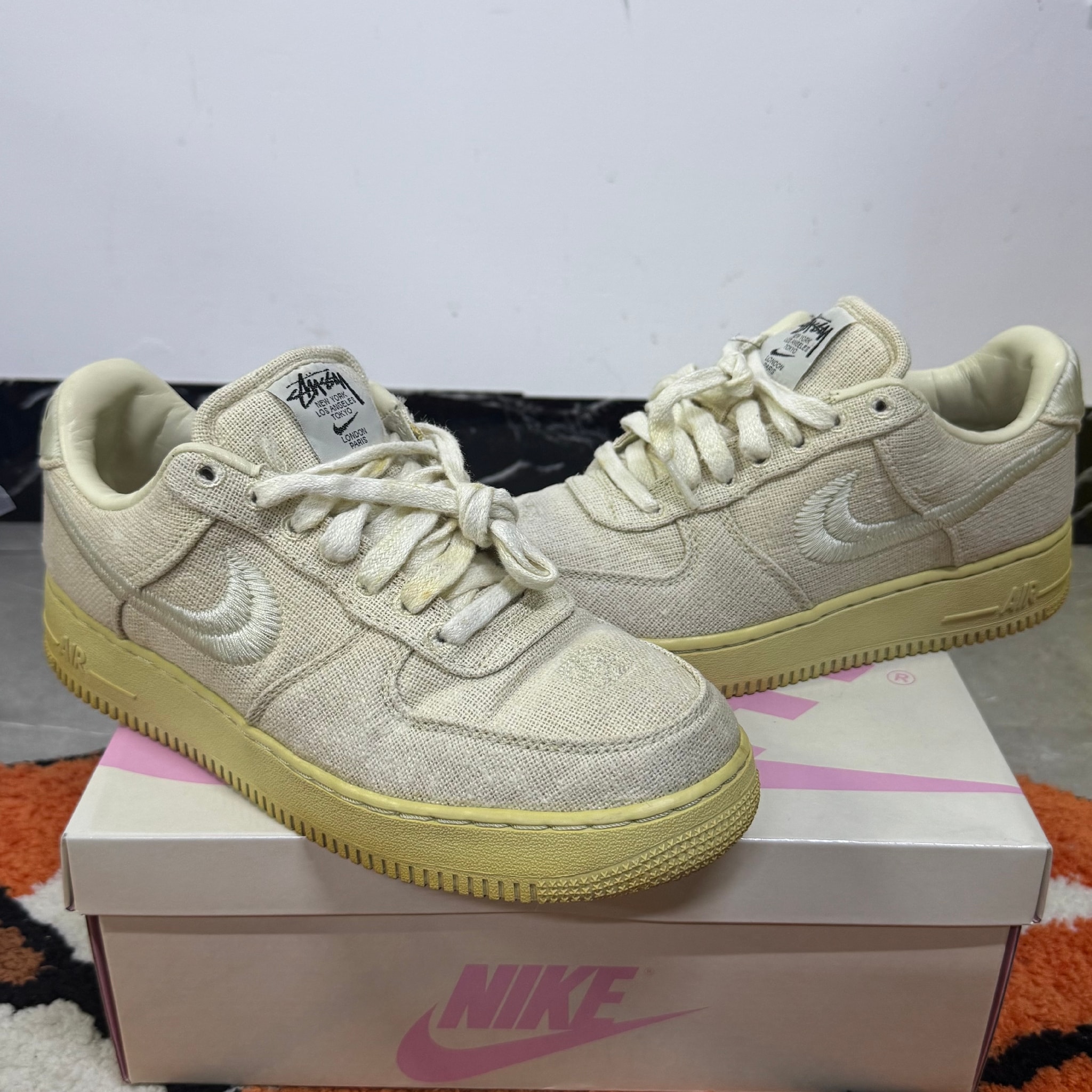 Stussy × Nike Air Force 1 Low "Fossil Stone"