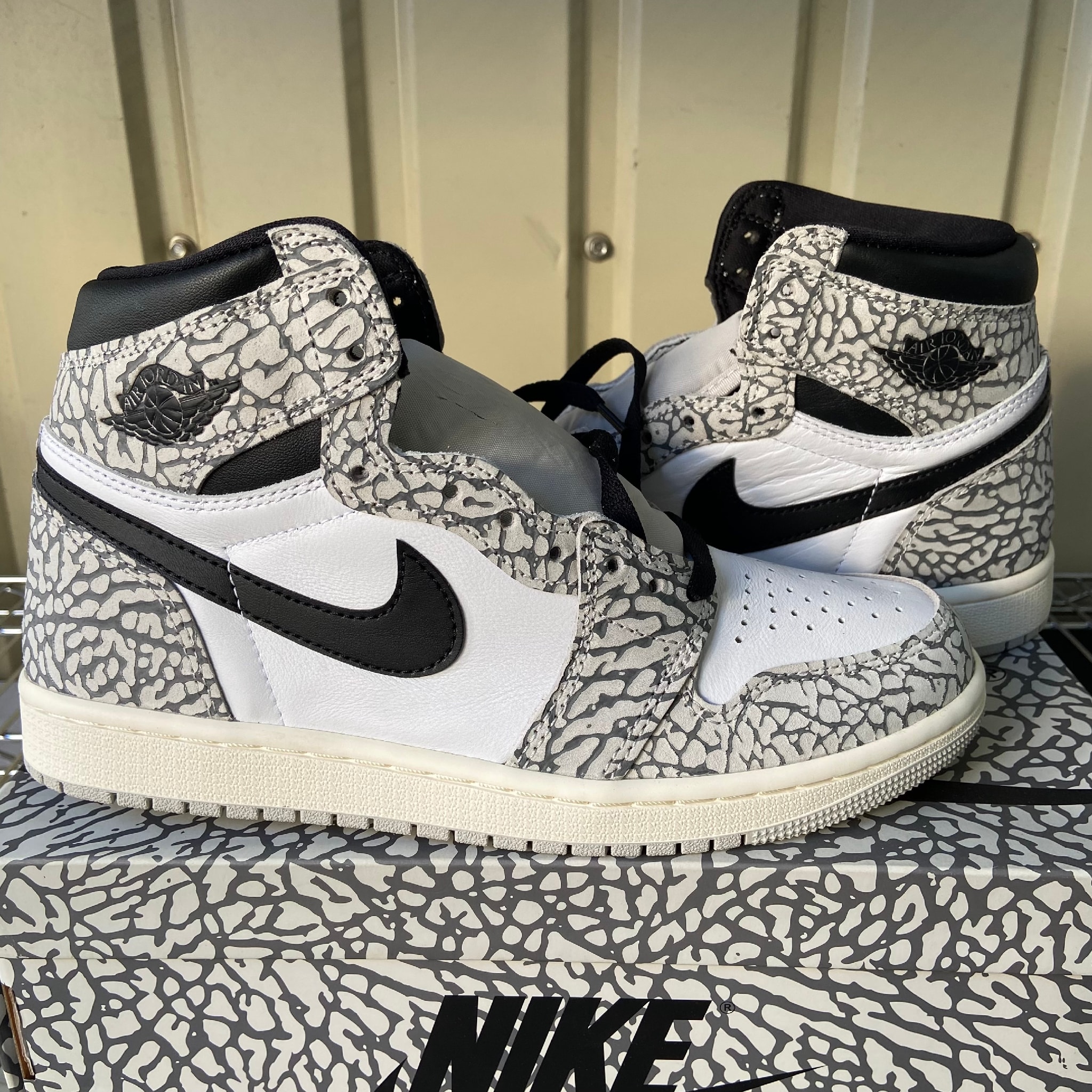 Nike Air Jordan 1 High OG "White Cement/Safari"