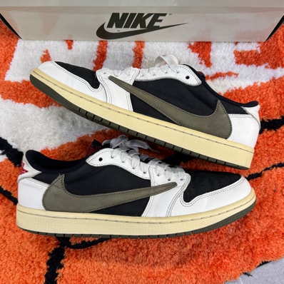 Travis Scott × Nike Women's Air Jordan 1 Low OG "Medium Olive"