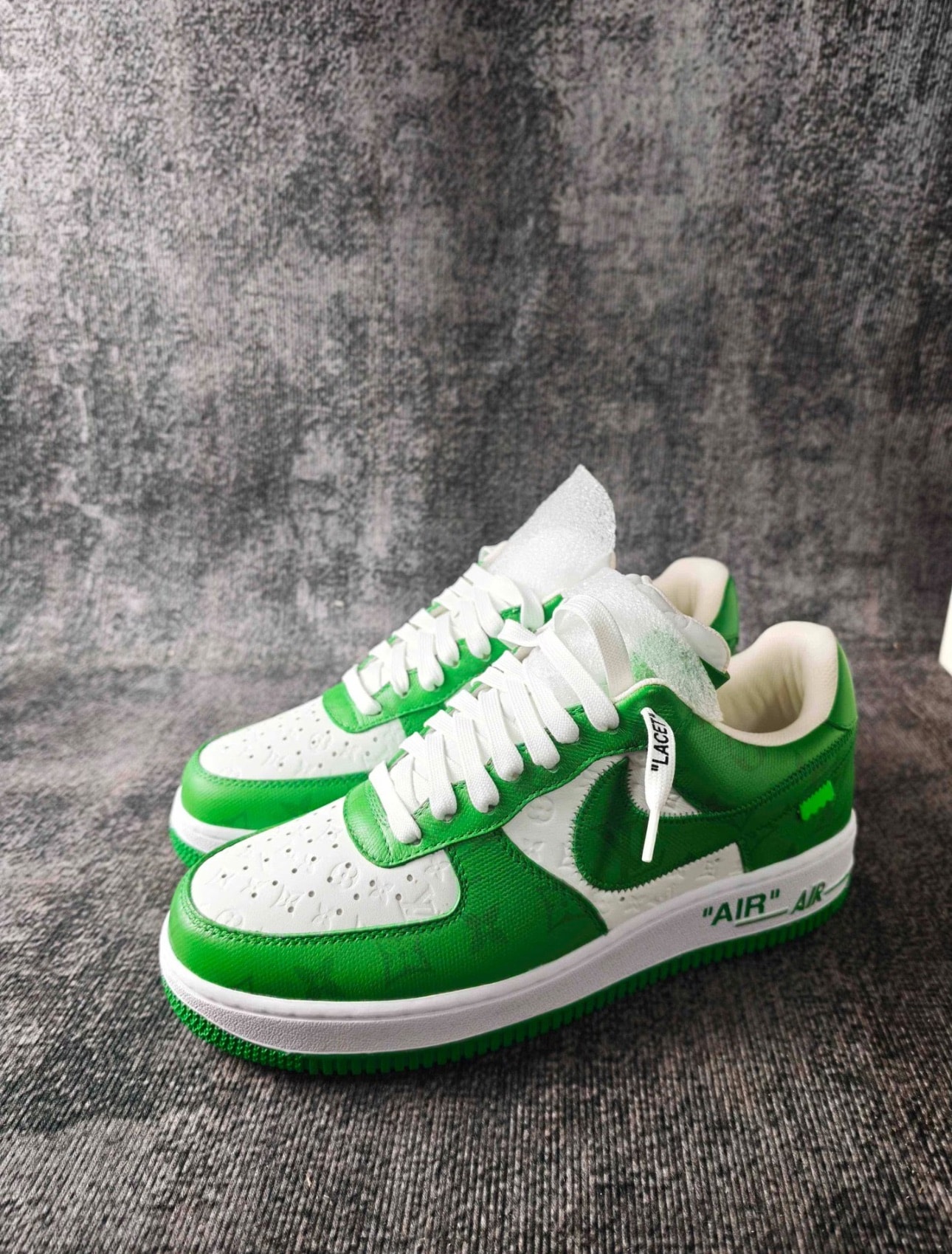 Louis Vuitton × Nike Air Force 1 Low by Virgil Abloh "White & Gym Green"