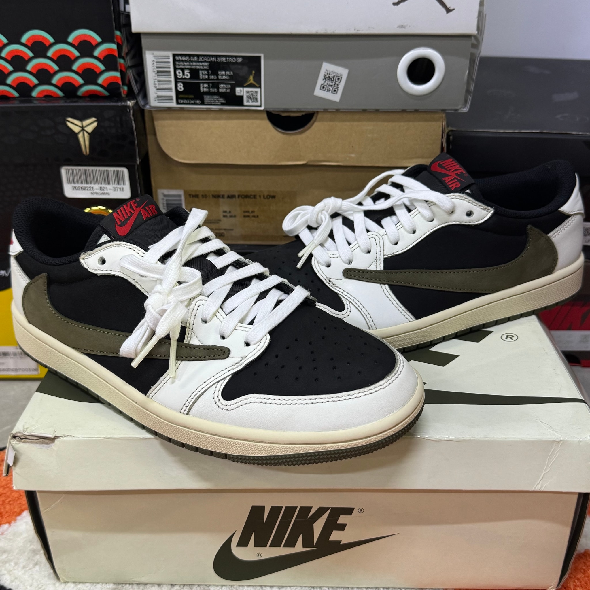 Travis Scott × Nike Women's Air Jordan 1 Low OG "Medium Olive"