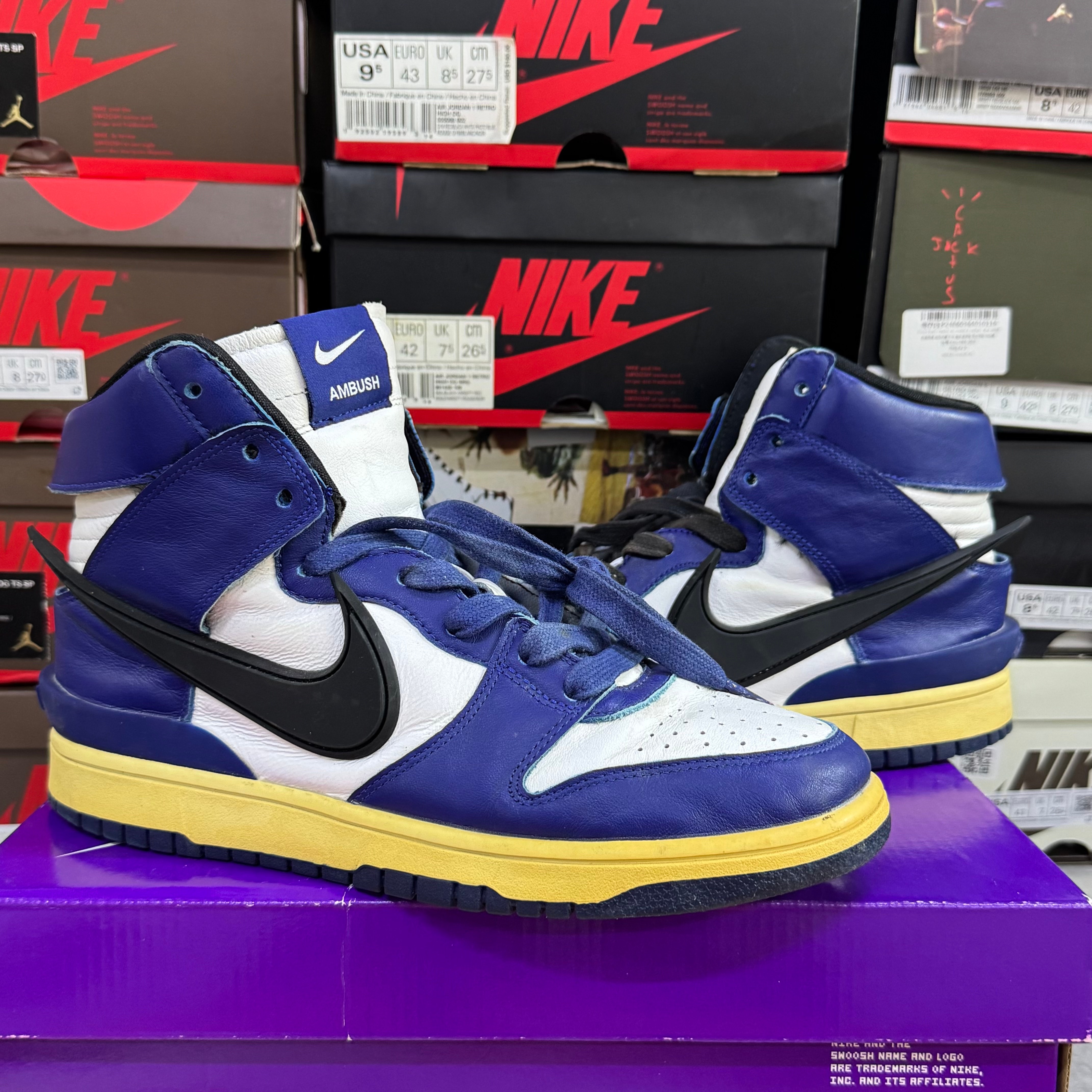 Ambush × Nike Dunk High "Deep Royal"