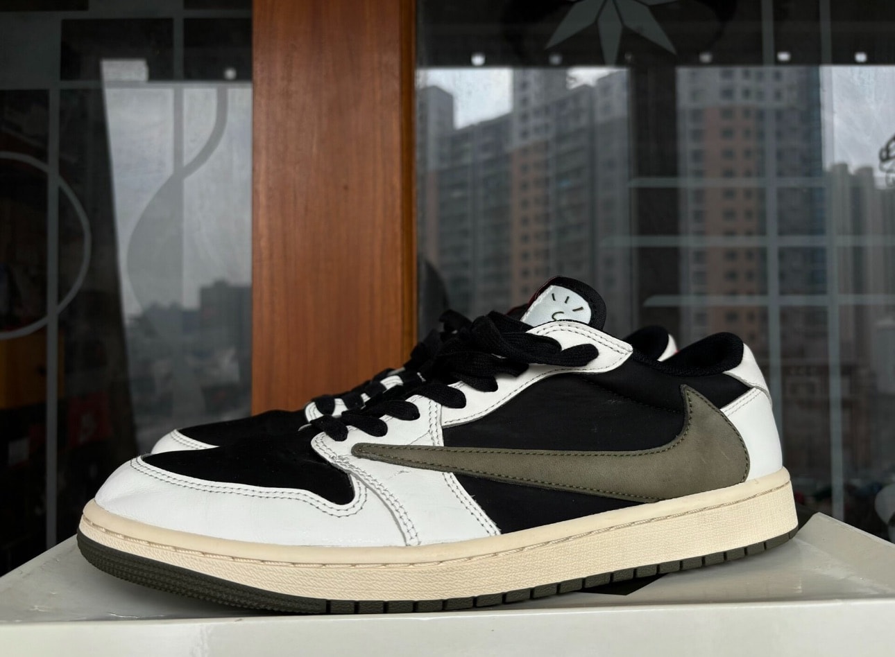 Travis Scott × Nike Women's Air Jordan 1 Low OG "Medium Olive"