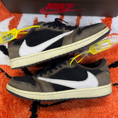 Travis Scott × Nike Air Jordan 1 Low OG SP-T "Black/Dark Mocha"