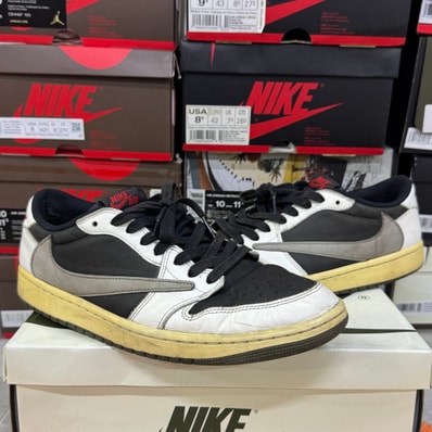 Travis Scott × Nike Women's Air Jordan 1 Low OG "Medium Olive"