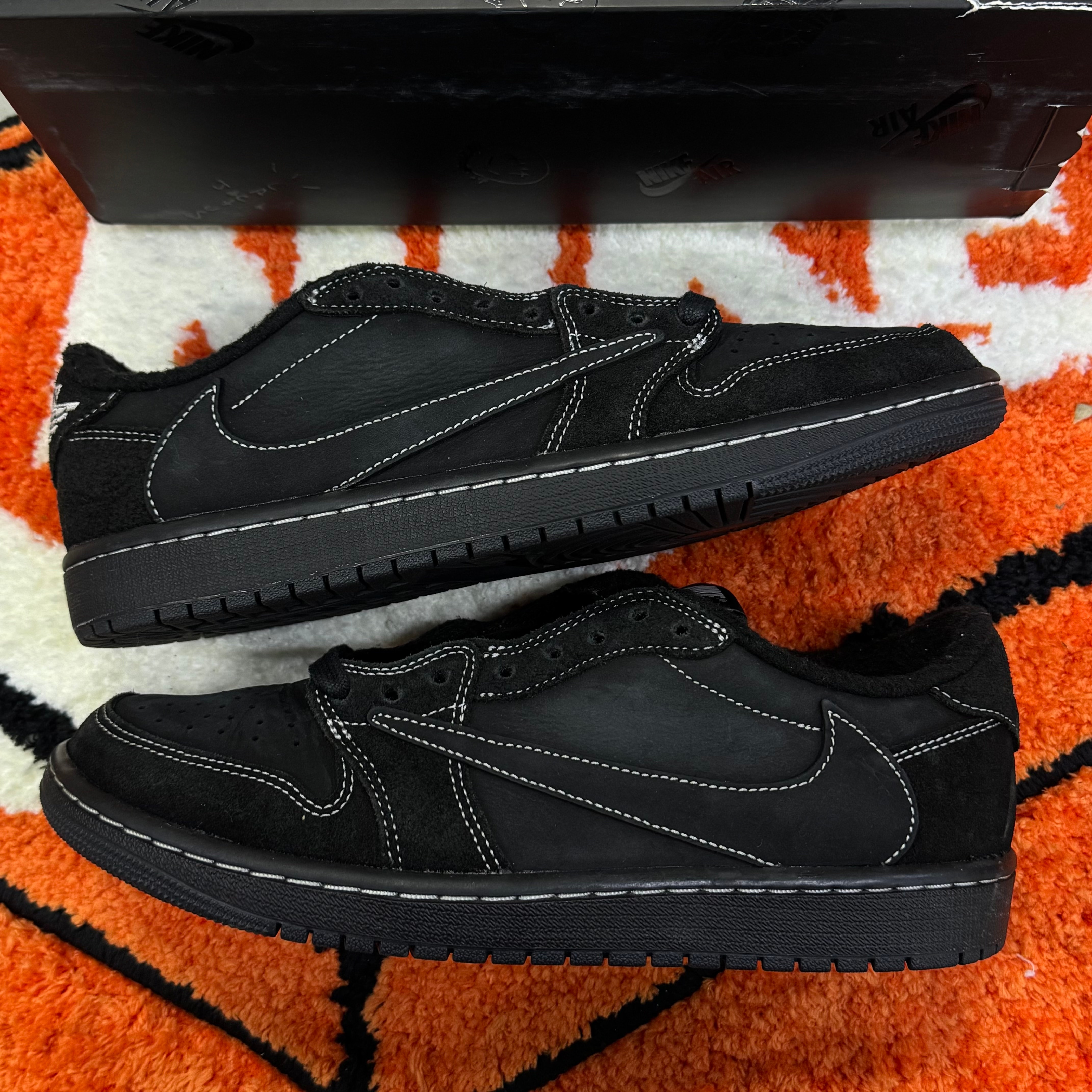 Travis Scott × Nike Air Jordan 1 Low OG SP "Black Phantom"