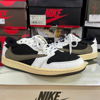 Travis Scott × Nike Women's Air Jordan 1 Low OG "Medium Olive"